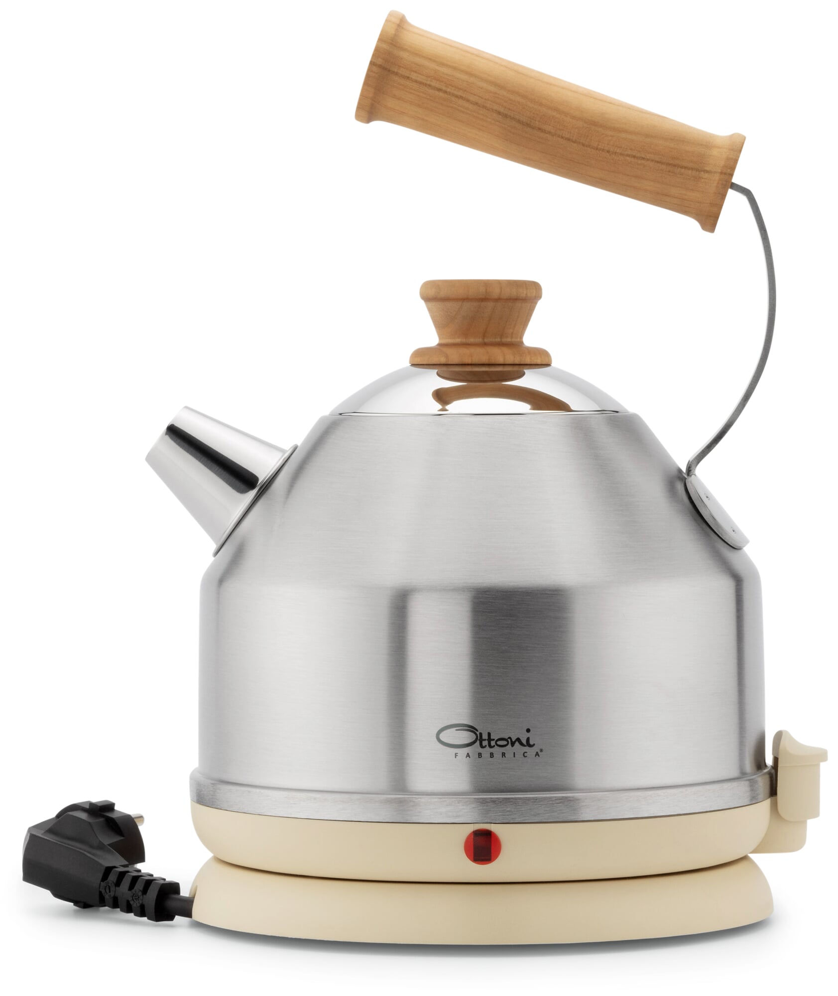 Italienischer Wasserkocher Lignum, Satinato