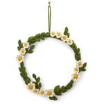 Couronne de fleurs en feutre