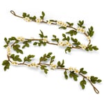 Guirlande de fleurs en feutre