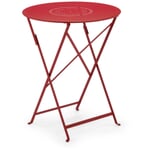 Fermob Table de bistrot française Floreal Chili