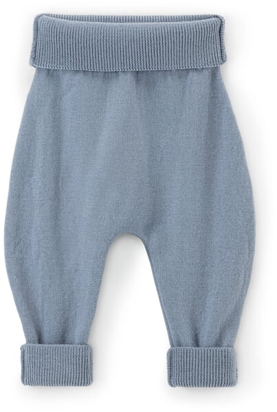 Baby-Bundhose Merinowolle Blau