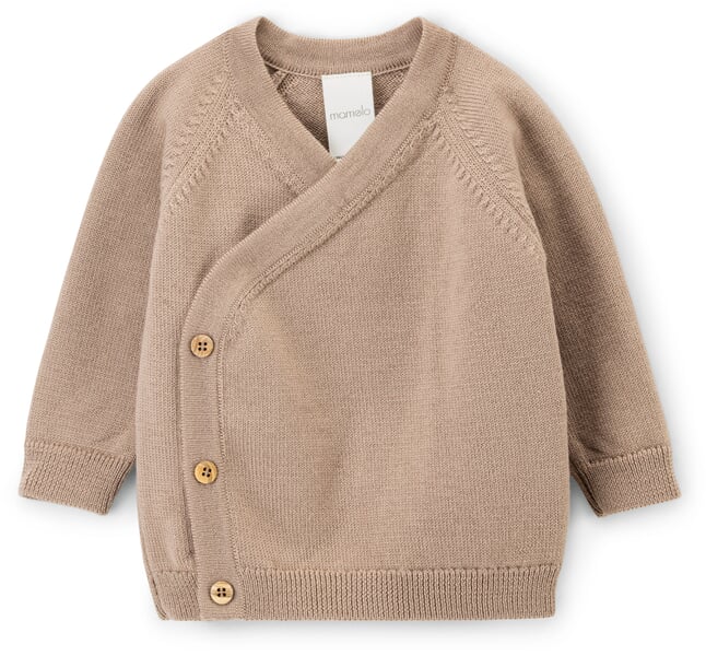 Baby-Wickeljacke Merinowolle Cappuccino