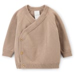 Giacca avvolgente per neonati in lana merino Cappuccino