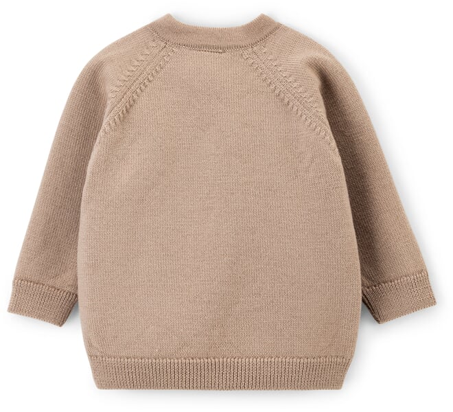 Baby-Wickeljacke Merinowolle Cappuccino