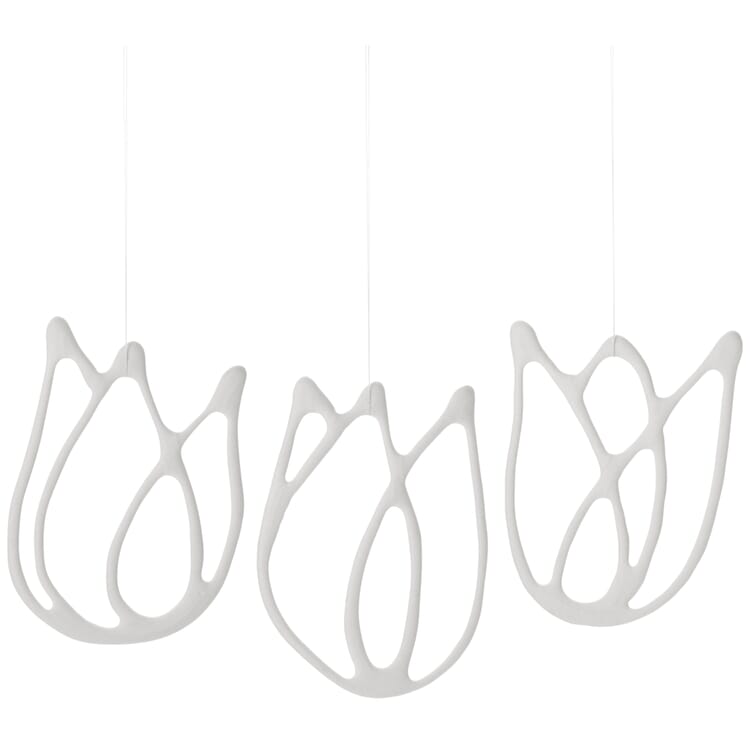 Tulipanes de porcelana pintados a mano