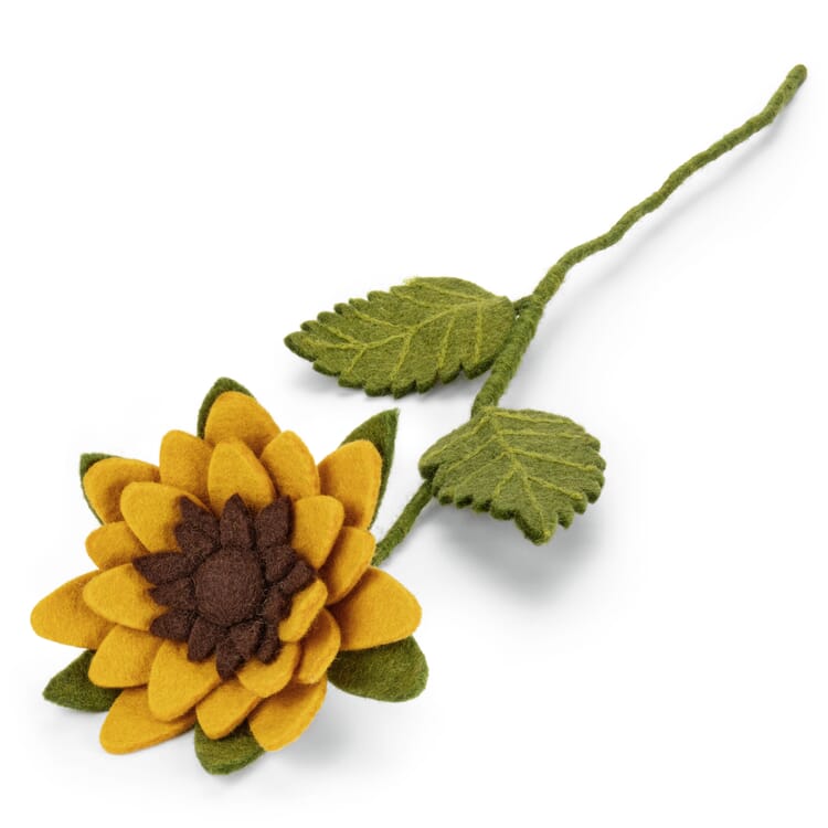 Grand tournesol en feutre