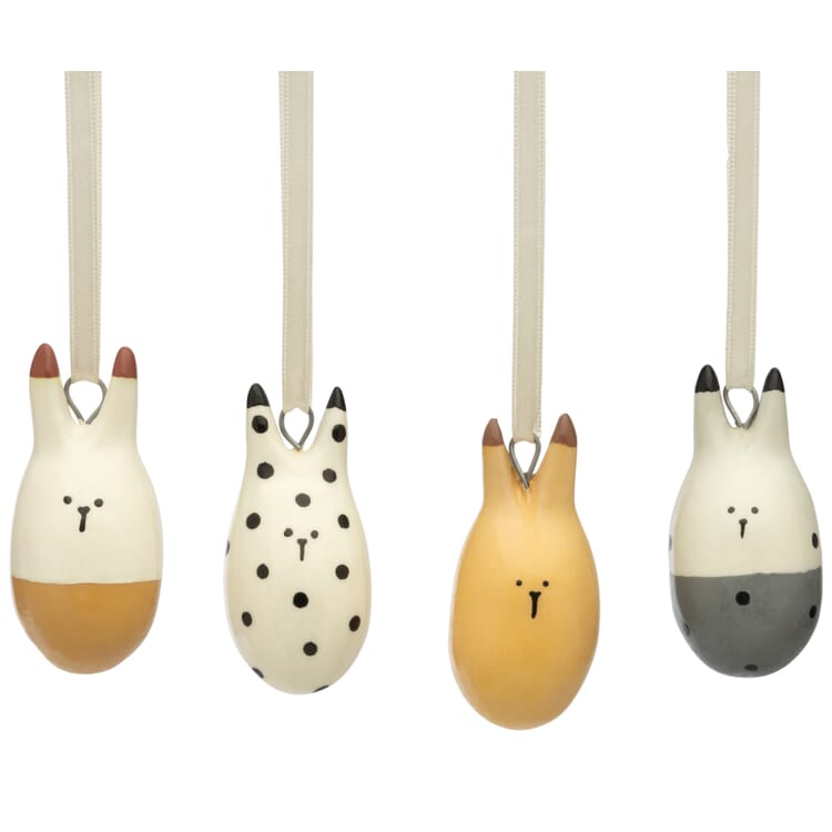 Wooden Easter bunny pendant