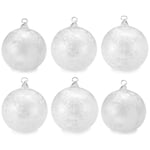 Lauscha ice glass balls Ø 8 cm - 6 pieces