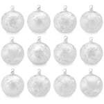 Boules de verre glacé de Lauscha Ø 6 cm - 12 pièces