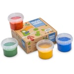 Peinture au doigt, set de 4 couleurs primaires