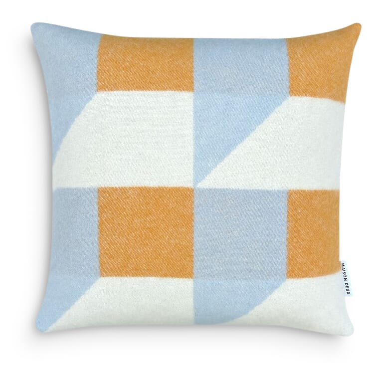 Taie d'oreiller en laine vierge Cubics