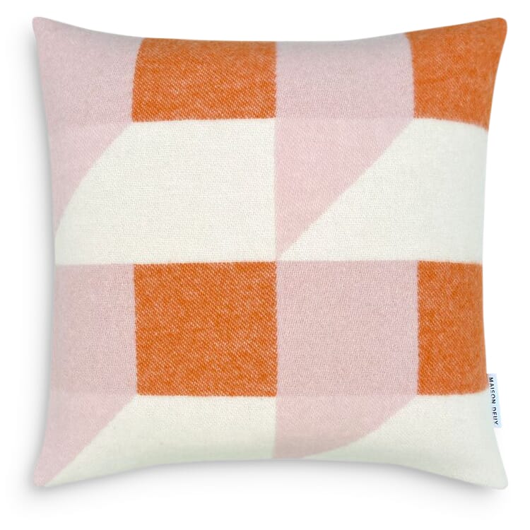 Virgin wool cushion cover Cubics