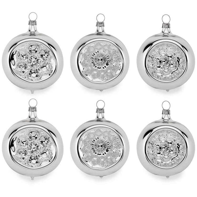 Lauscha reflex balls traditional, Ø approx. 6 cm (6 balls)