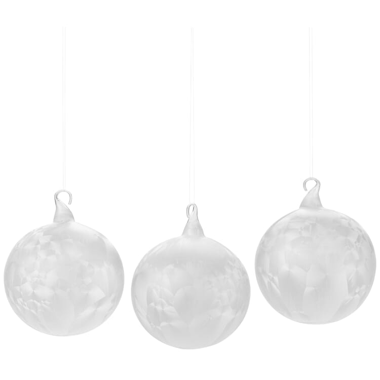 Boules de verre glacé de Lauscha