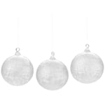 Lauschaer Eisglaskugeln Ø 8 cm - 6 Stück