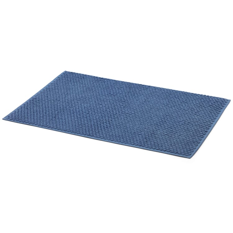 Badematte Frottier, Blau