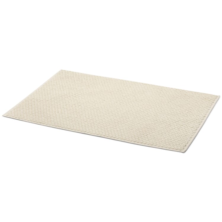 Terry bath mat, Natural