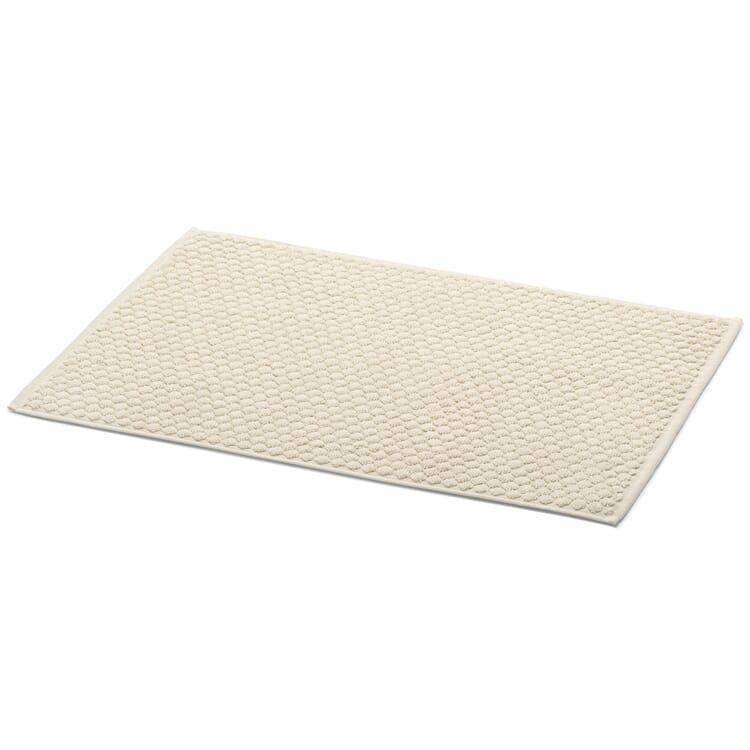 Terry bath mat, Natural