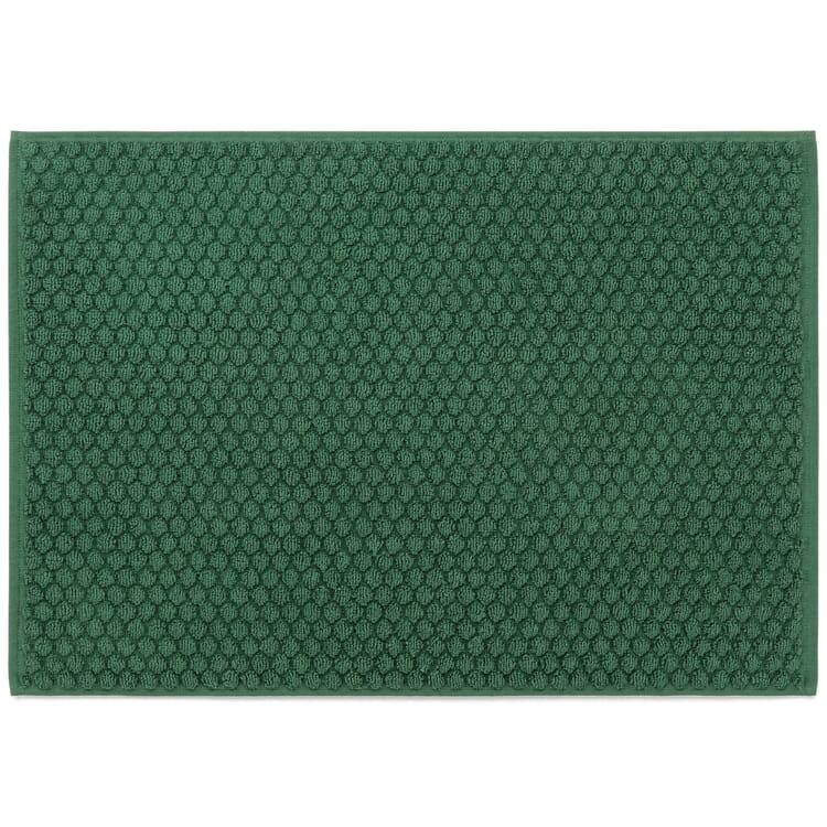 Terry bath mat, Dark green