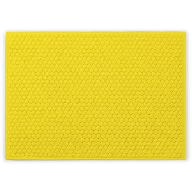 Tapis de bain en éponge, Jaune