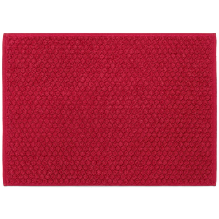 Tapis de bain en éponge, Rouge