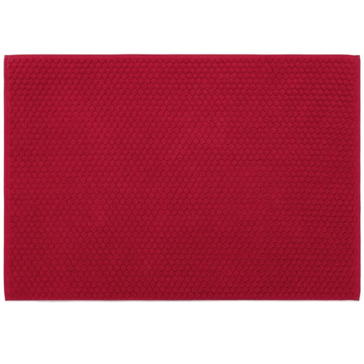 Badematte Frottier, Rot