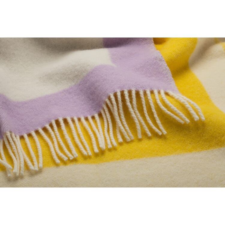 Deken van scheerwol Kleurvlakken