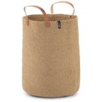 Woven paper storage basket