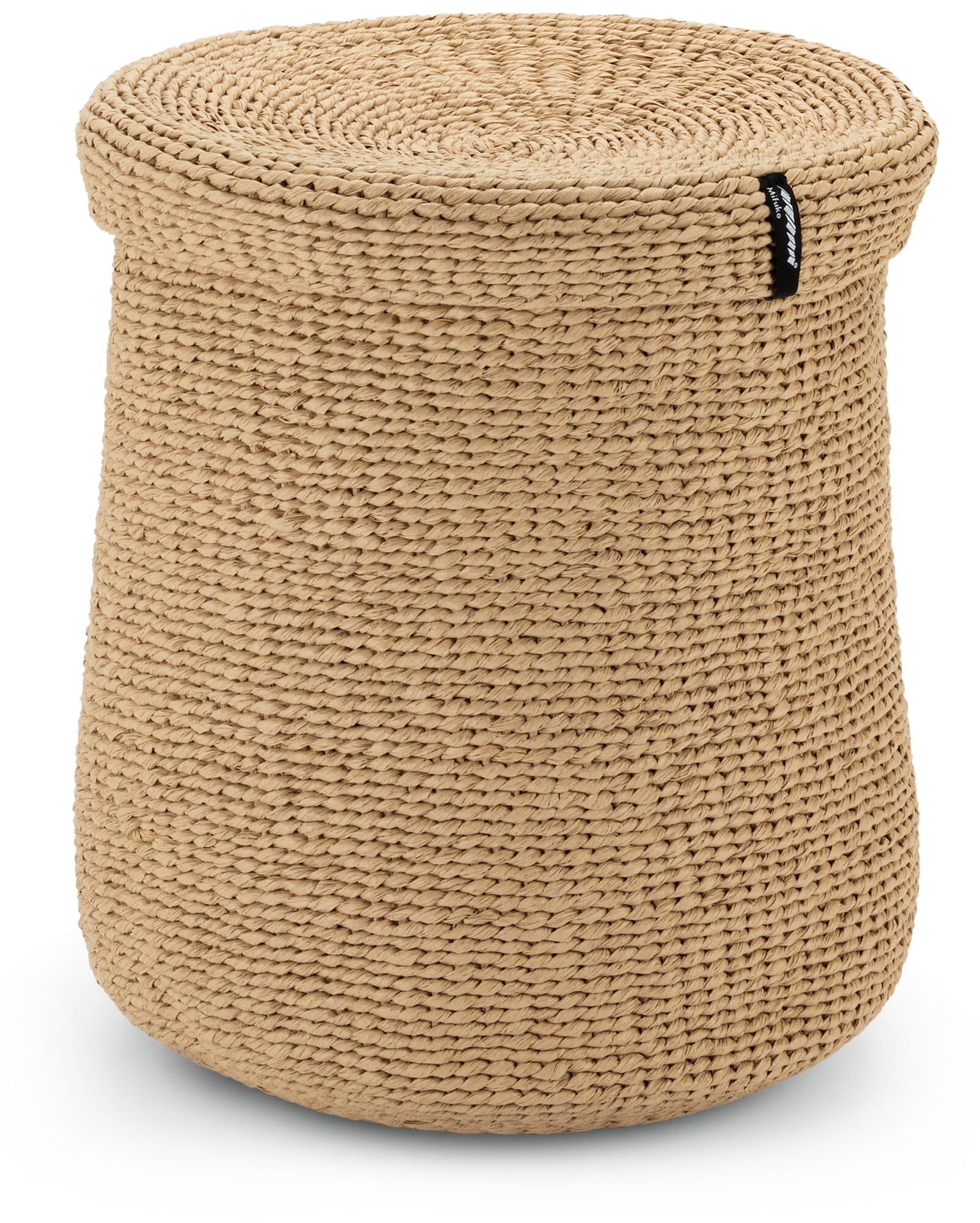 Aufbewahrungskorb mit Deckel, Beige