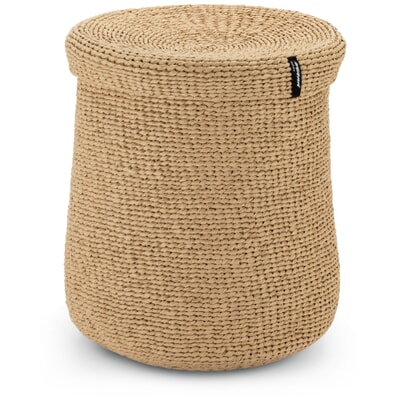 Aufbewahrungskorb mit Deckel, Beige
