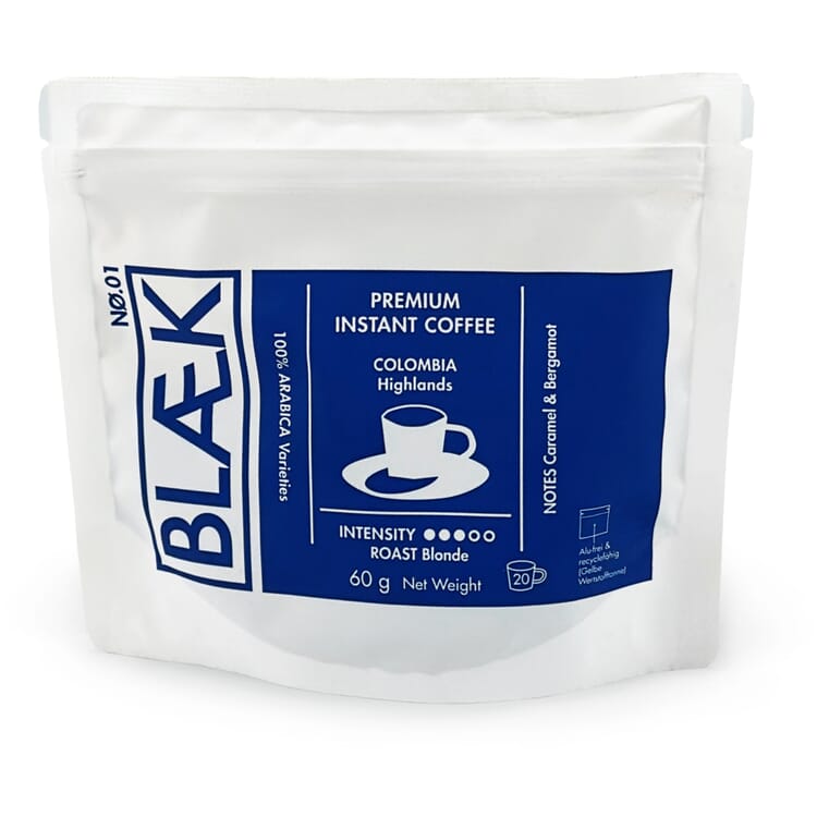 Caffè solubile Blaek, tostatura chiara, 60 g