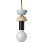 Pendant light ash wood colored No. 2
