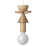 Lampada a sospensione in legno di frassino naturale N. 1