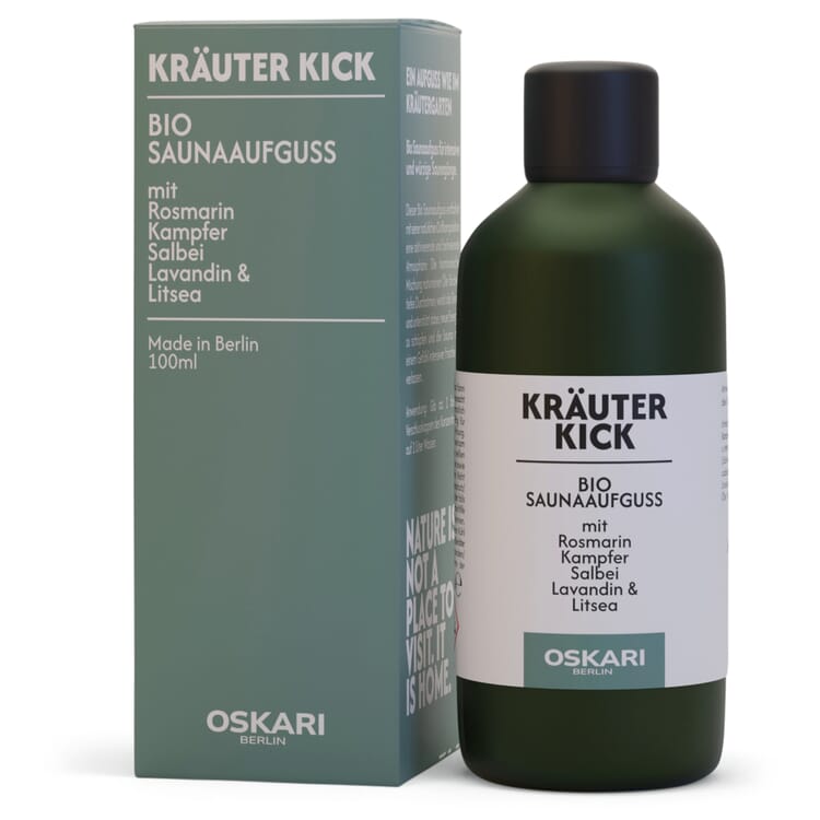 Infusion pour sauna, Coup de fouet aux herbes