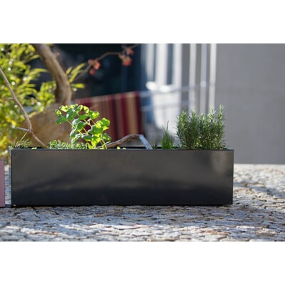 Blumenkasten Stahl, Anthrazit