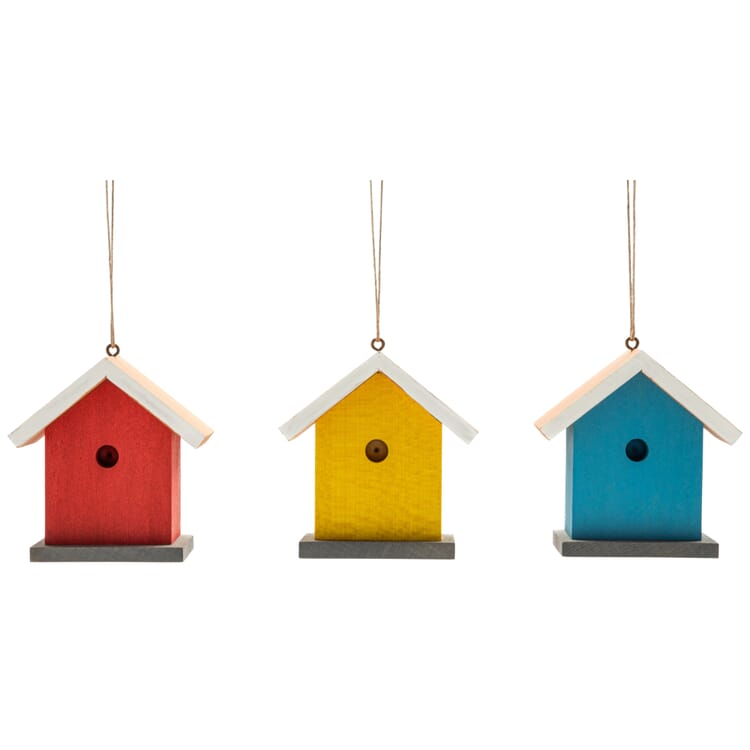 Maisons en bois colorées