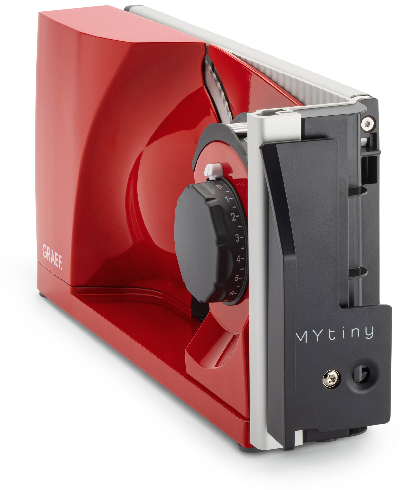 Aufschnittmaschine MYtiny TWIN, Rot | Manufactum