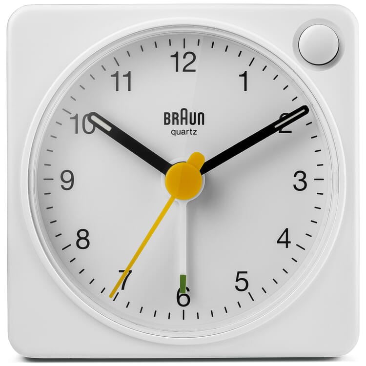 Alarm Clock Braun, analog, White/White