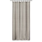 Cortina de lino lavado Gris-marrón 150 cm