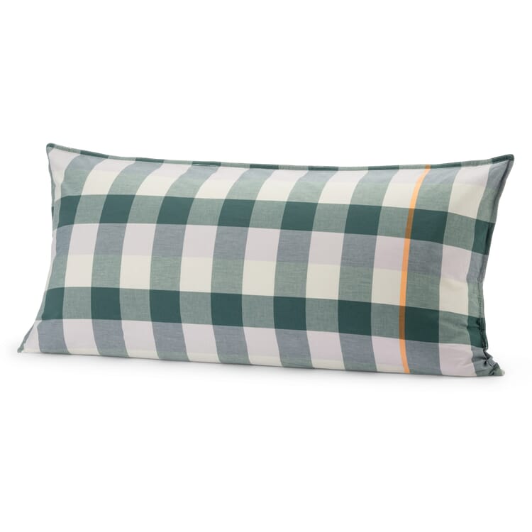 Pillowcase cotton plaid, Dark green