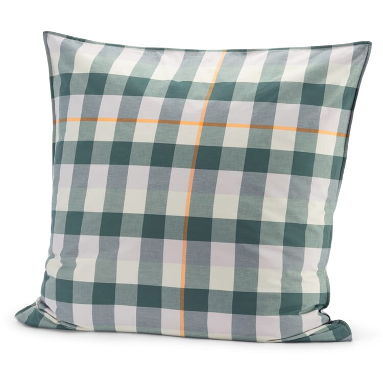 Funda de almohada de algodón a cuadros