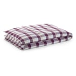 Comforter cover cotton plaid Aubergine 135 × 200 cm