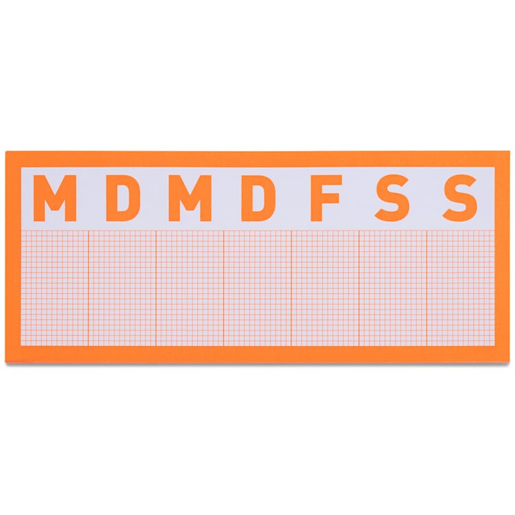 Notes repositionnables Agenda hebdomadaire Poet