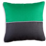 Cojín bicolor para exterior/interior Verde-antracita
