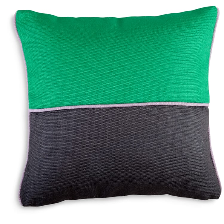 Cojines para interior y exterior bicolor», Verde-antracita