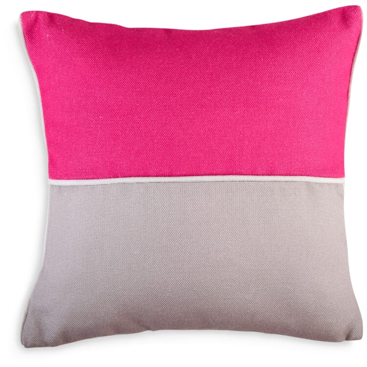 Cuscini per interni ed esterni bicolori", Rosa-Grigio