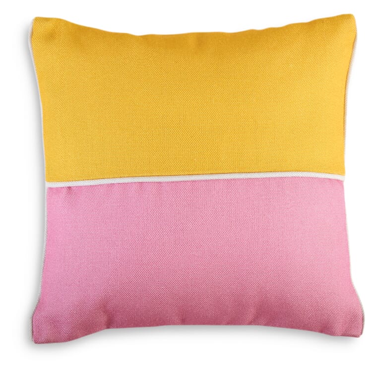 Cojines para interior y exterior bicolor», Amarillo-rosa
