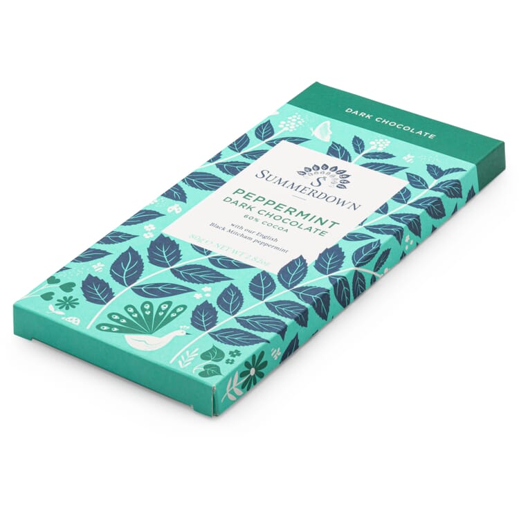 Cioccolato fondente Summerdown con menta piperita