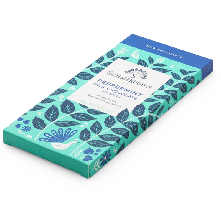 Cioccolato al latte Summerdown con menta piperita