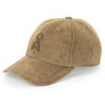 Cappellino da baseball in velluto a coste, Cognac